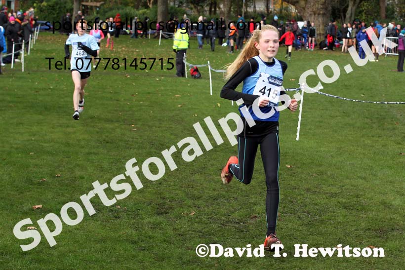 Girls under-15s, European Cross Country Championships Trials, Sefton Park, Liverpool. Photo: David T. Hewitson/Sports for All Pics